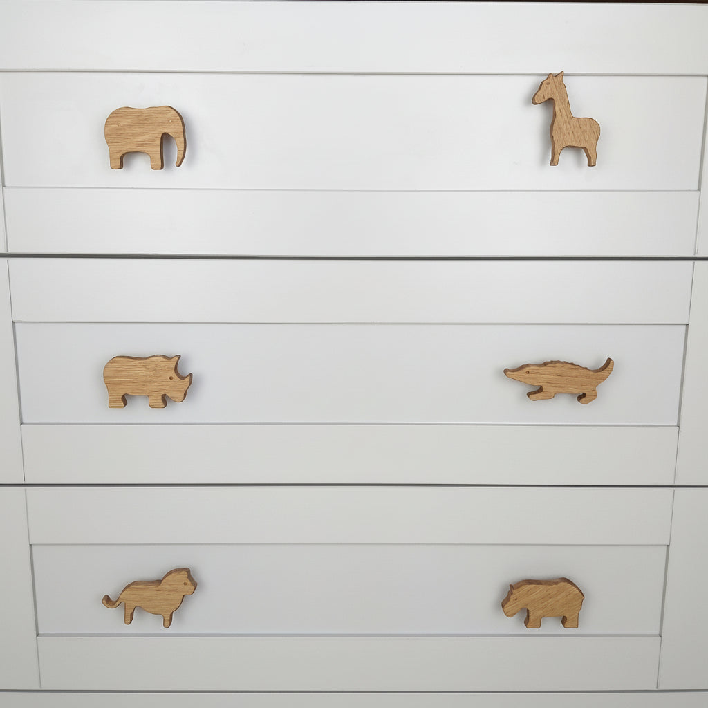 Safari Animal Drawer Knobs | Kids Bedroom Decor