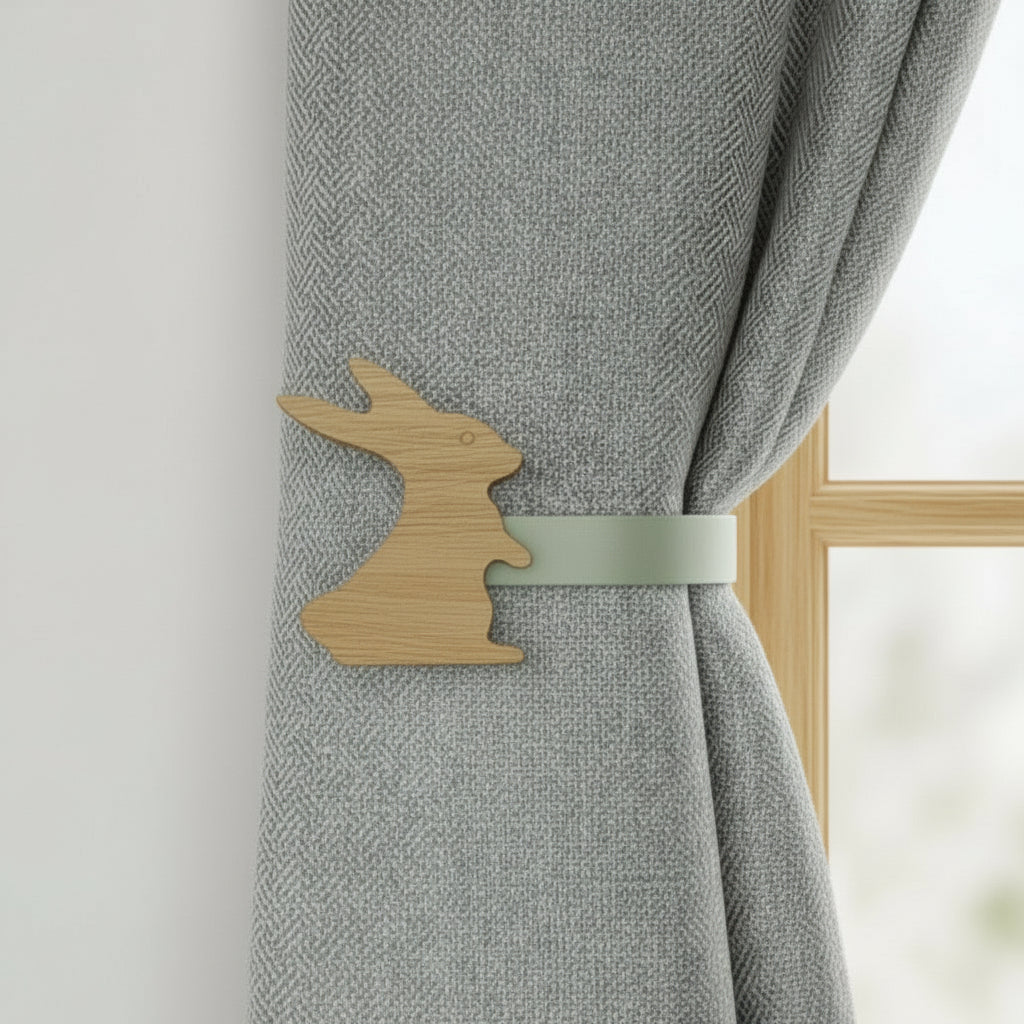Woodland Animal Curtain Tieback for Kids - Colourful Nursery Holdback