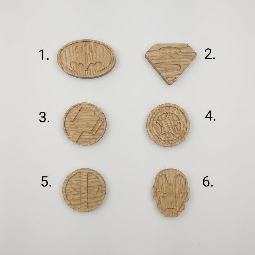 Superhero Wall Hooks | Kids Bedroom Decor