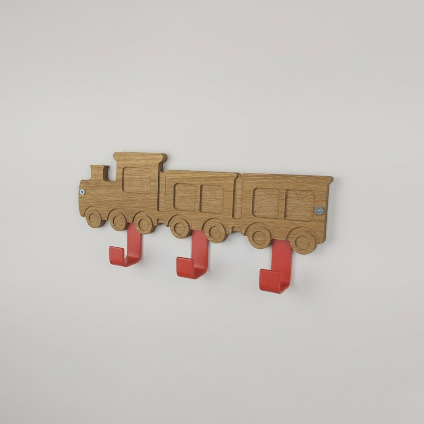 Train Wall Hooks | Kids Bedroom Decor