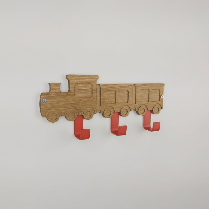 Train Wall Hooks | Kids Bedroom Decor