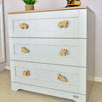 Construction vehicle drawer knobs right angle - Dump truck Cement truck Bulldozer Tractor Excavator Crane wooden handles