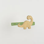 Dinosaur curtain tieback back view showing fixings - curtain holdbacks for kids