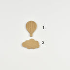 Up Up and away theme wall hooks - 2 designs numbered reference guide hot air balloon and cloud