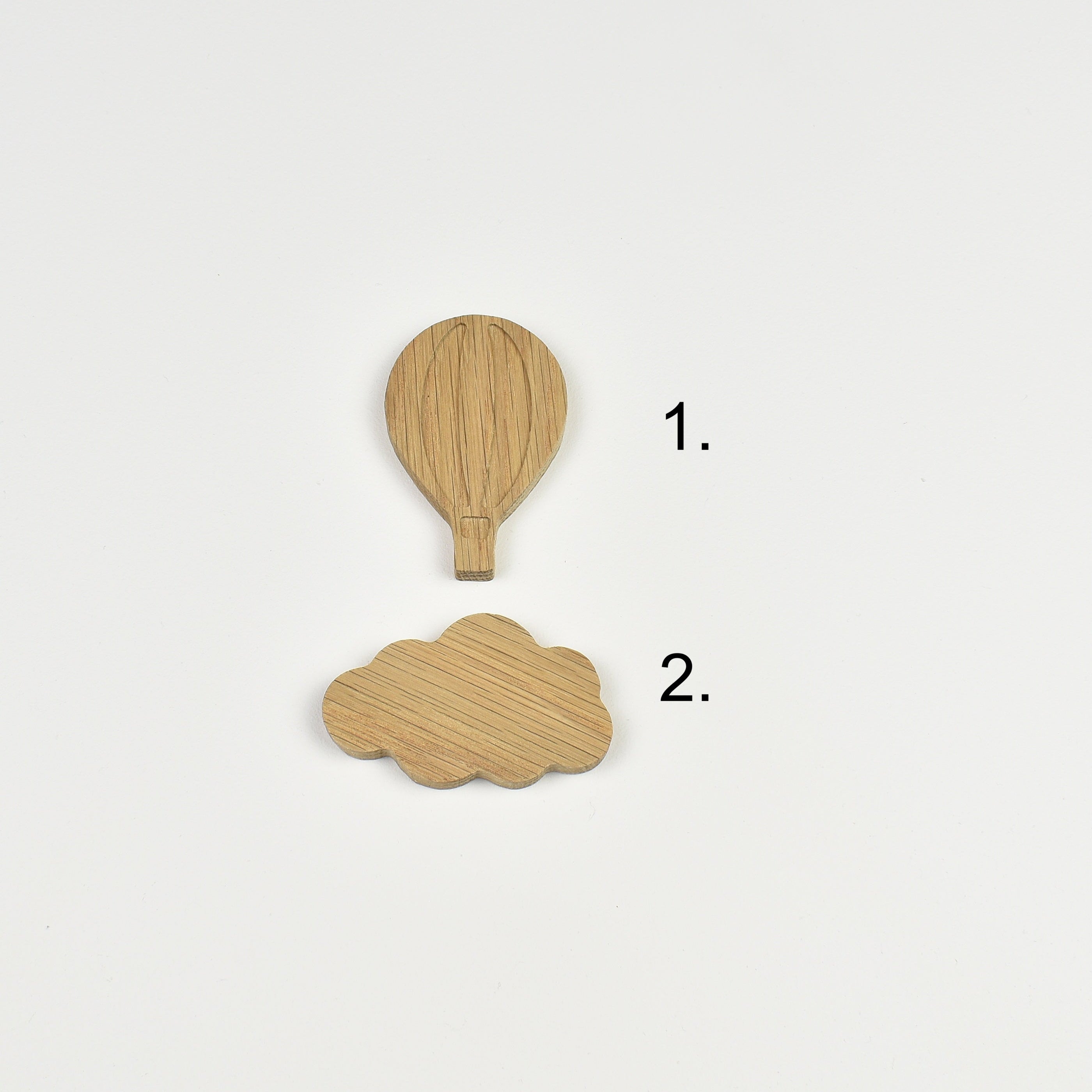 Hot air balloon oak drawer handles design chart - hot air balloon cloud choose your design