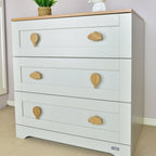 Hot air balloon theme oak drawer handles right angle - 2 designs cloud hot air balloon kids nursery