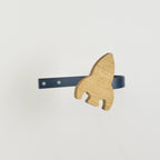Rocket curtain tieback back view showing fixings - curtain holdbacks for kids