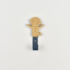 Astronaut wall hook front view - wooden space nursery hook for children's room