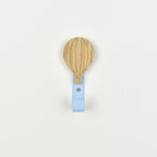 wall hook front view - wooden hot air balloon nursery hook for children's room