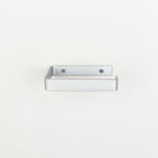 Metallic silver metal toilet roll holder  front view bathroom accessories 
