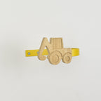 Digger curtain accessories rear view showing fixings - curtain holdbacks for kids
