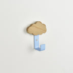 wall hook side angle - oak cloud bedroom decor for kids