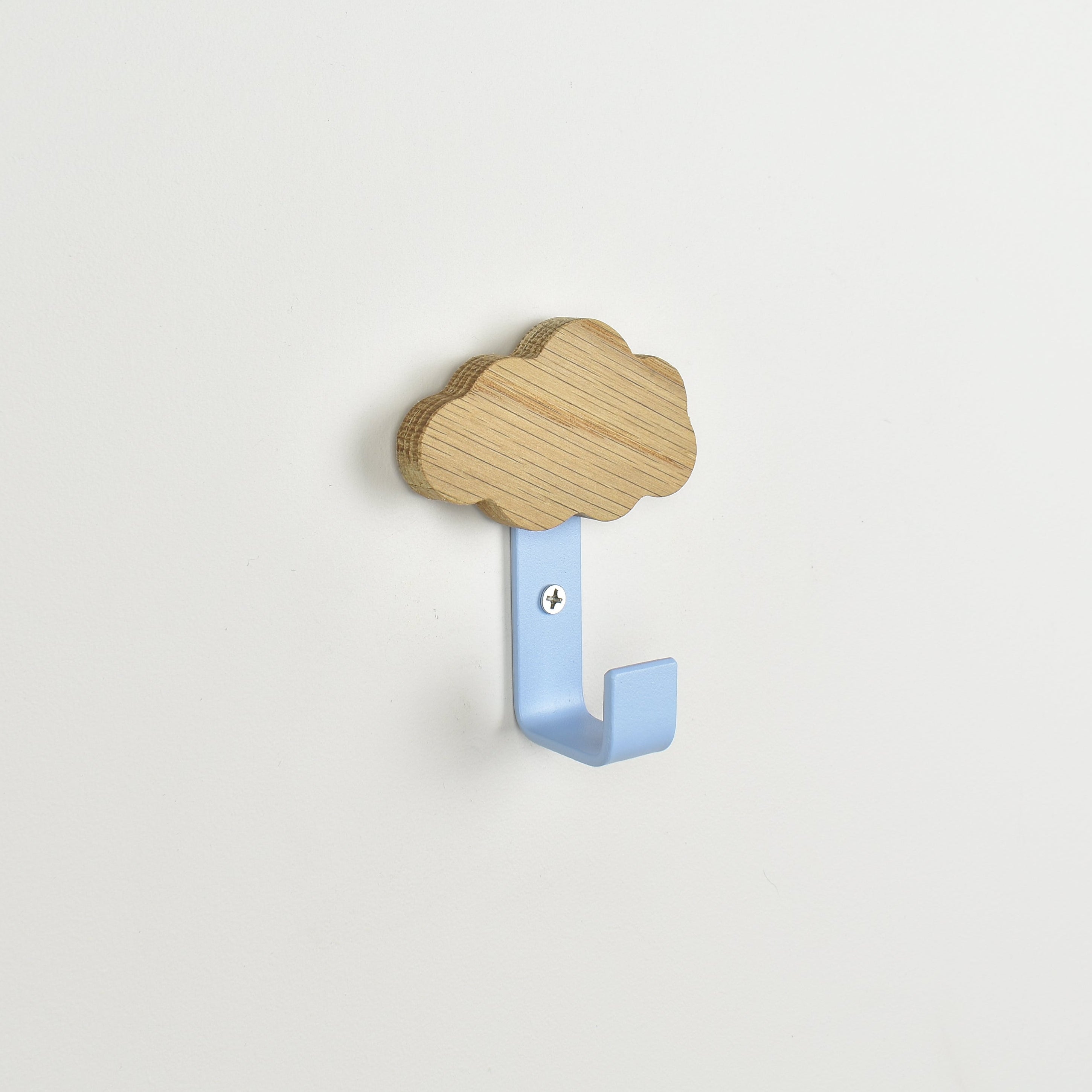 wall hook side angle - oak cloud bedroom decor for kids