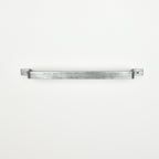 Pewter towel rail front view - industrial metal towel rack for bathroom and kitchen