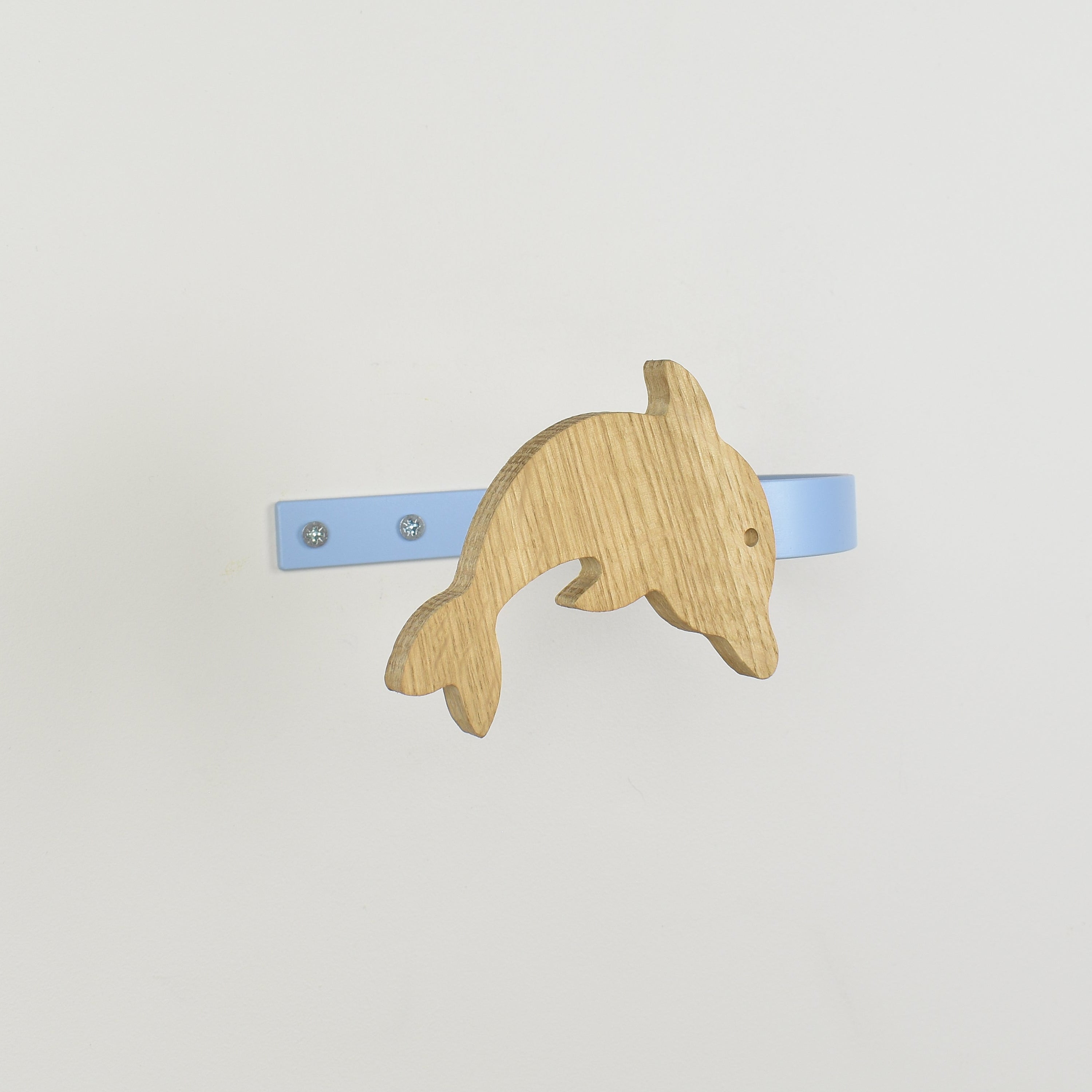Ocean animal curtain tieback back view showing fixings - curtain holdbacks for kids