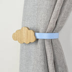 curtain tieback right side view - cloud oak tieback for kids