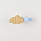 curtain tieback front view - cloud oak tieback for kids
