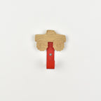 Monster truck wall hook front view - wooden vehicle nursery hook for children's room