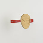 Superhero curtain tieback back view showing fixings - curtain holdbacks for kids
