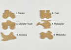 vehicle curtain tiebacks - 6 designs numbered reference guide 