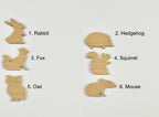 Woodland curtain tiebacks - 6 designs numbered reference guide 
