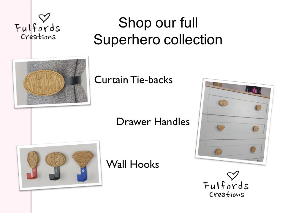 Superhero Wall Hooks | Kids Bedroom Decor