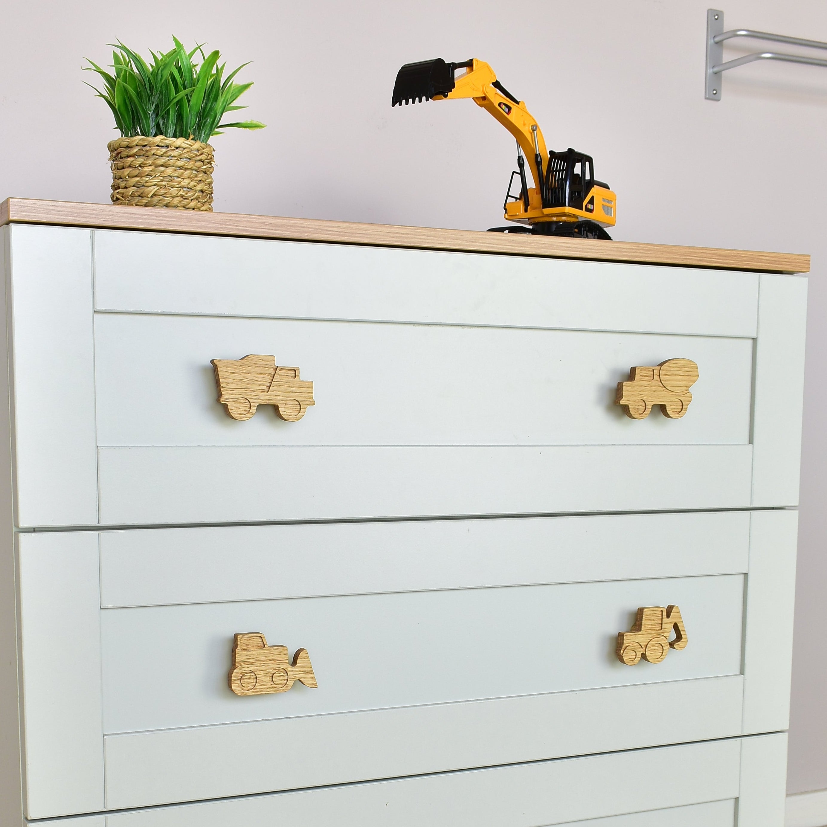 Construction Vehicle Drawer Knobs Kids Drawer Pull Handles