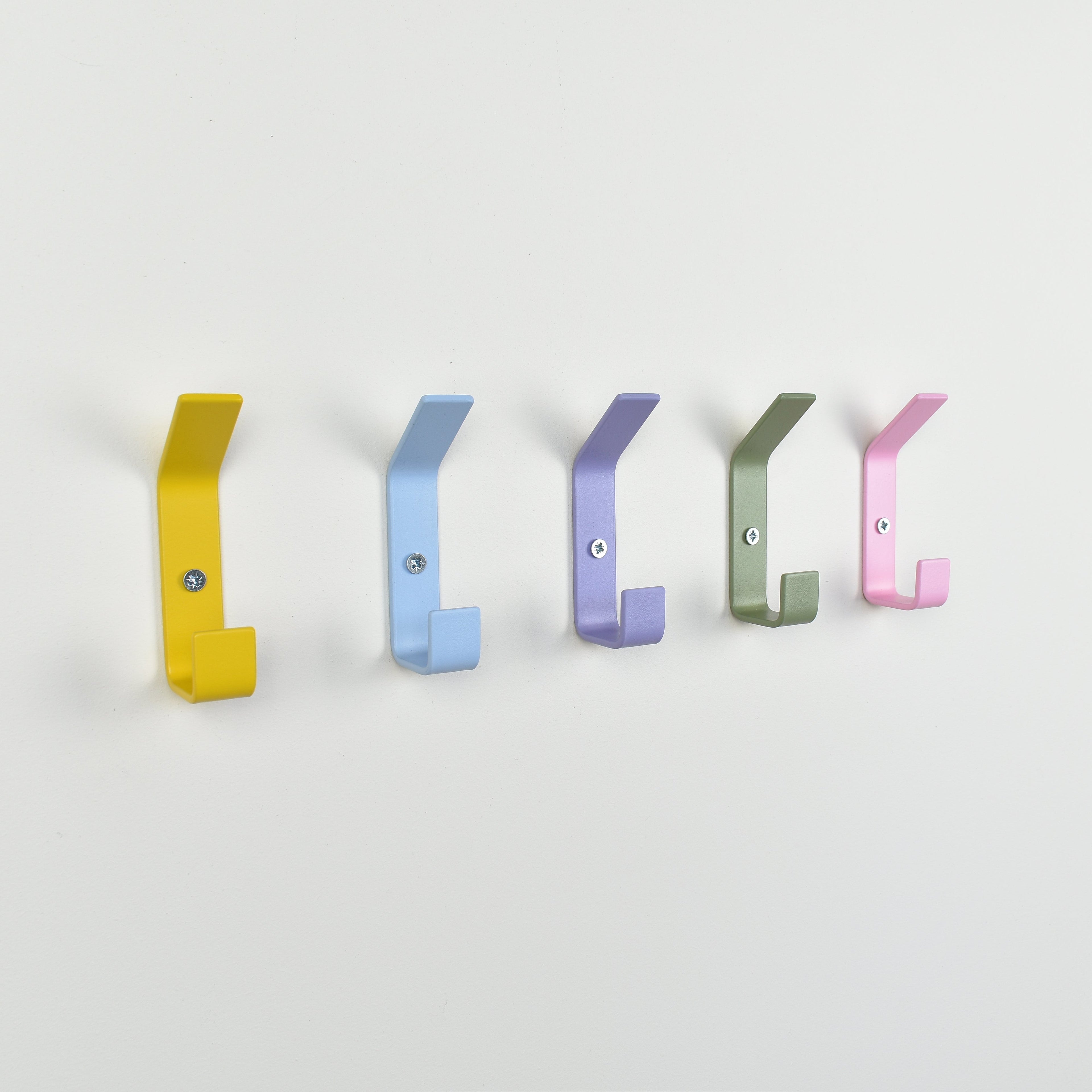 colourful double wall hooks for kids room & home decor