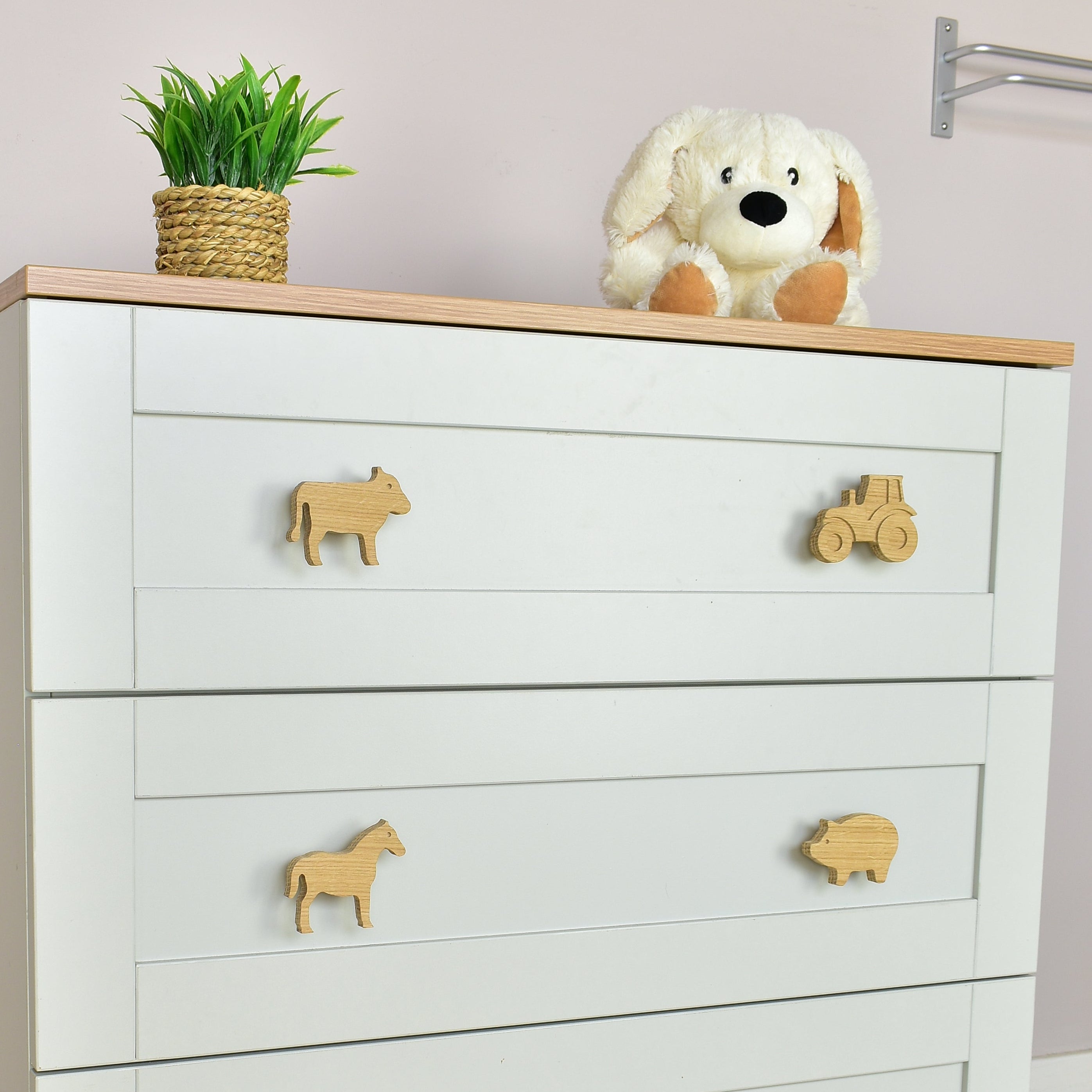 Farm Animal Drawer Knobs Kids Drawer Pull Handles