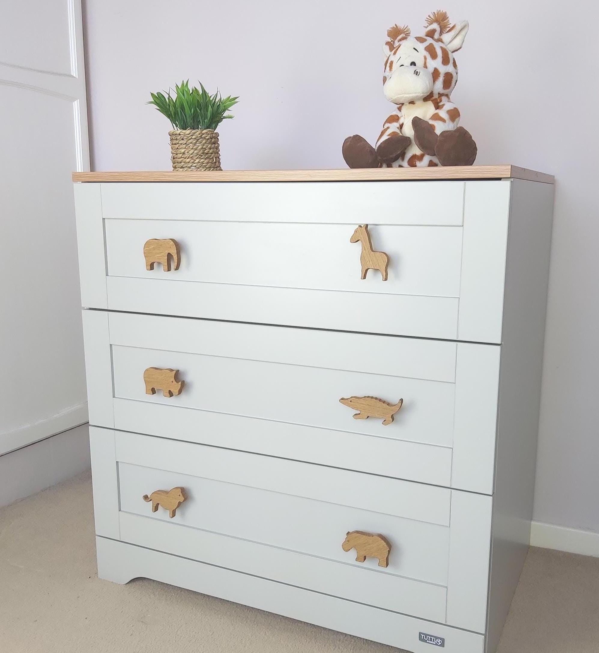 Safari Animal Drawer Knobs | Kids Bedroom Decor