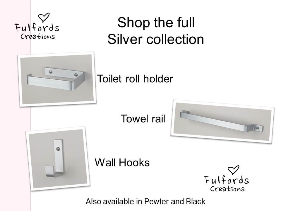 Silver wall hook | Industrial Decor