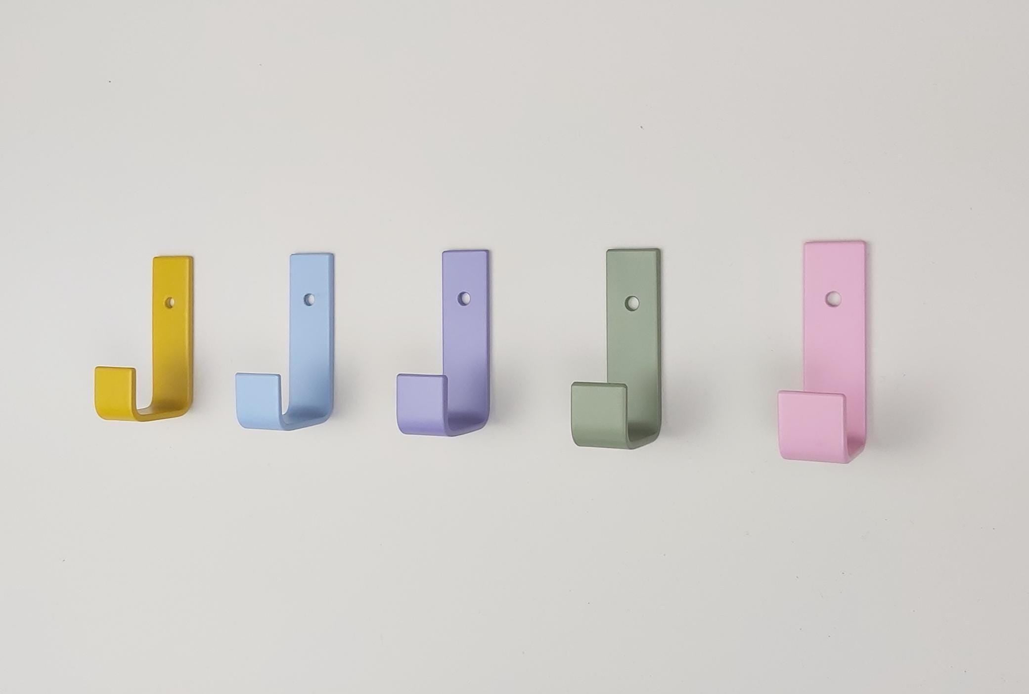 Colourful Steel Wall Hooks | Various Colours