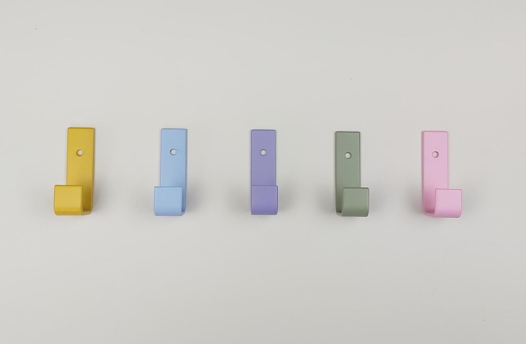 Colourful Steel Wall Hooks | Various Colours