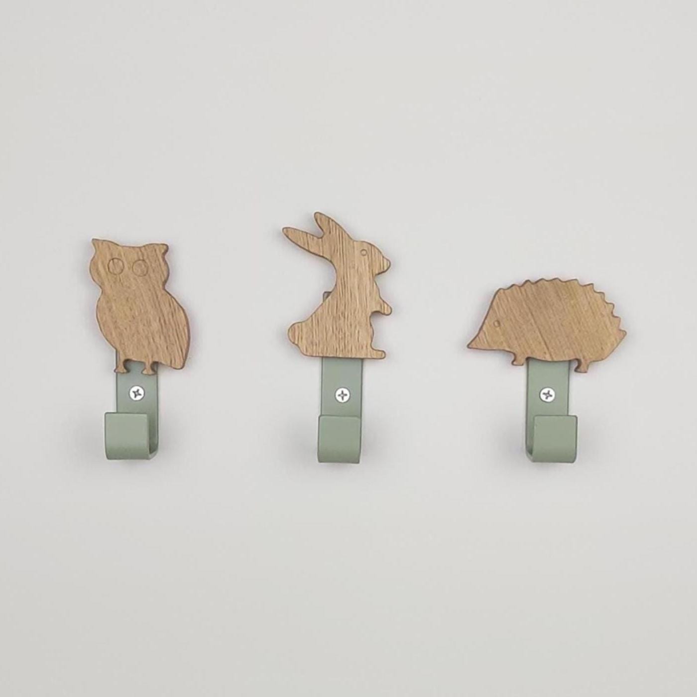 Woodland Animal Wall Hooks | Kids Bedroom Decor