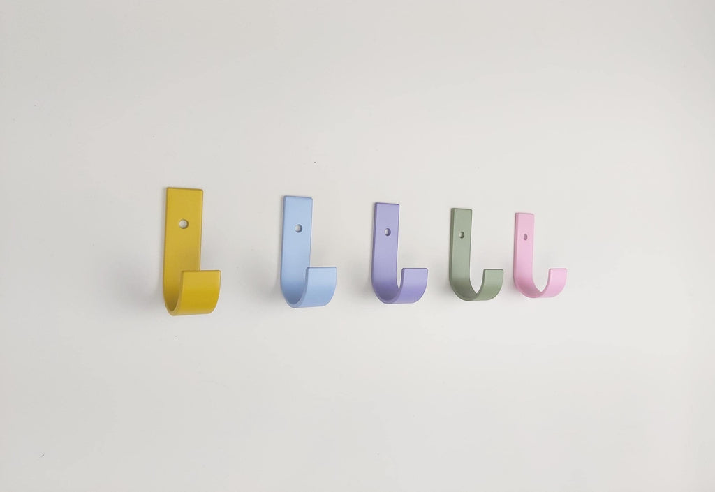 Colourful Steel J Hooks | Various Colours