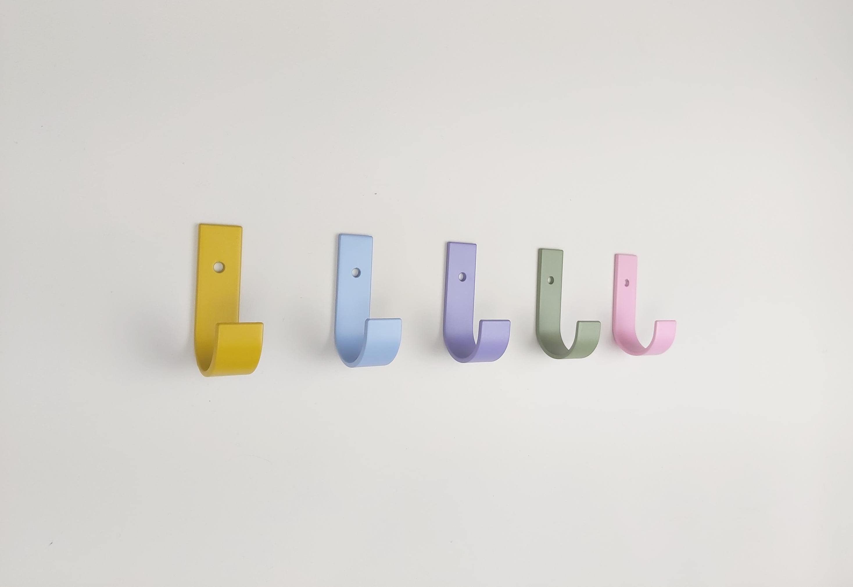 Colourful Steel J Hooks | Various Colours