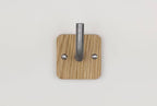 Oak & Pewter Wall Hook | Modern Farmhouse Decor