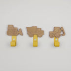 Construction Vehicle Wall Hooks | Kids Bedroom Decor