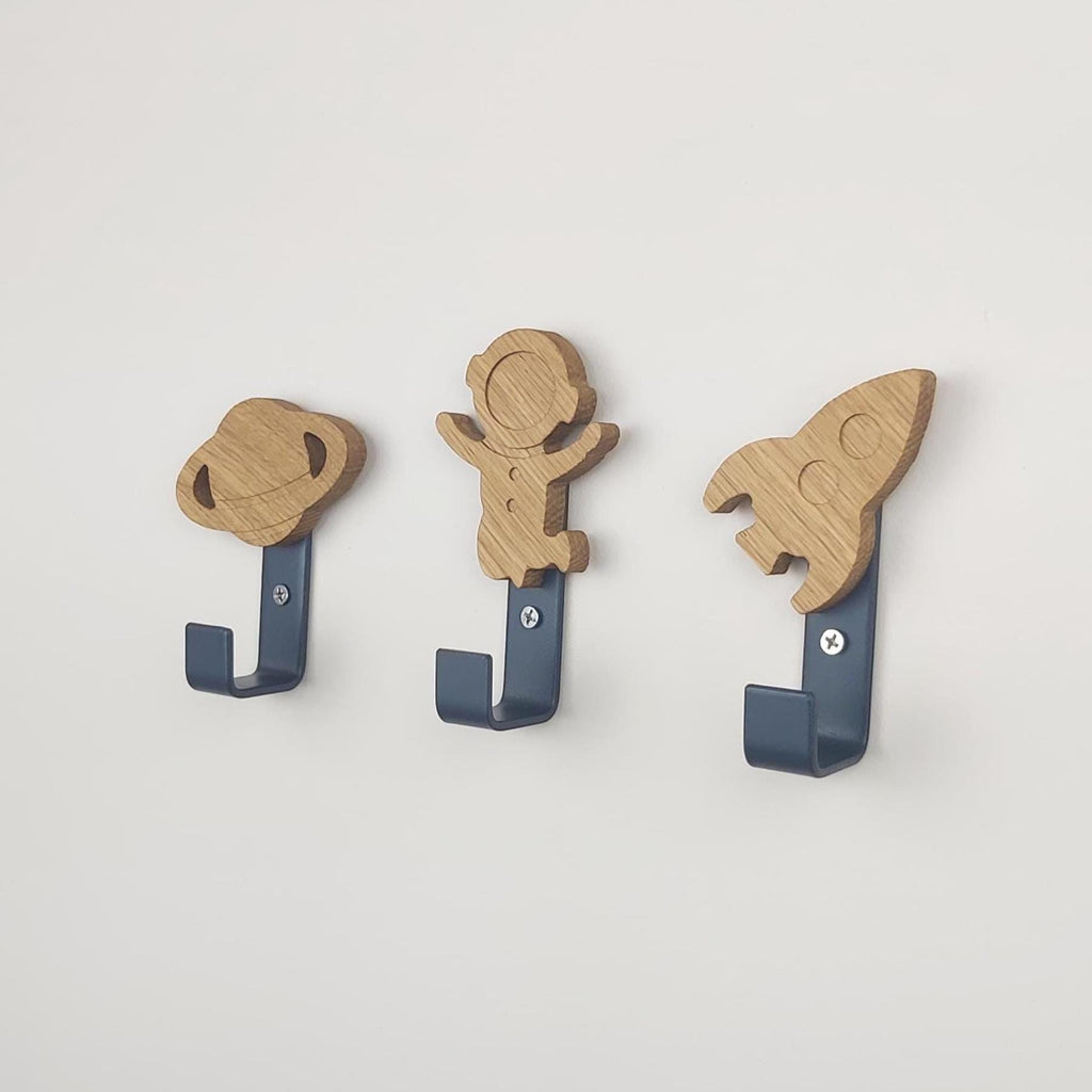 Space Wall Hooks | Kids Bedroom Decor