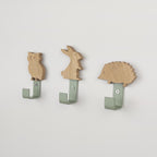 Woodland Animal Wall Hooks | Kids Bedroom Decor