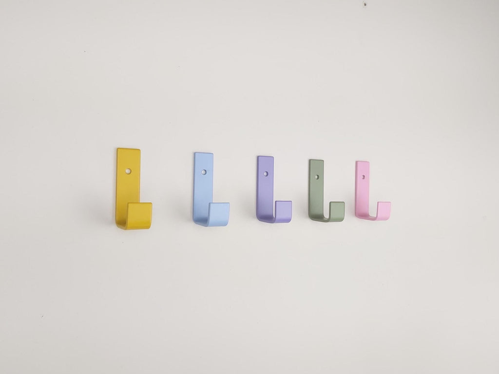 Colourful Steel Wall Hooks | Various Colours