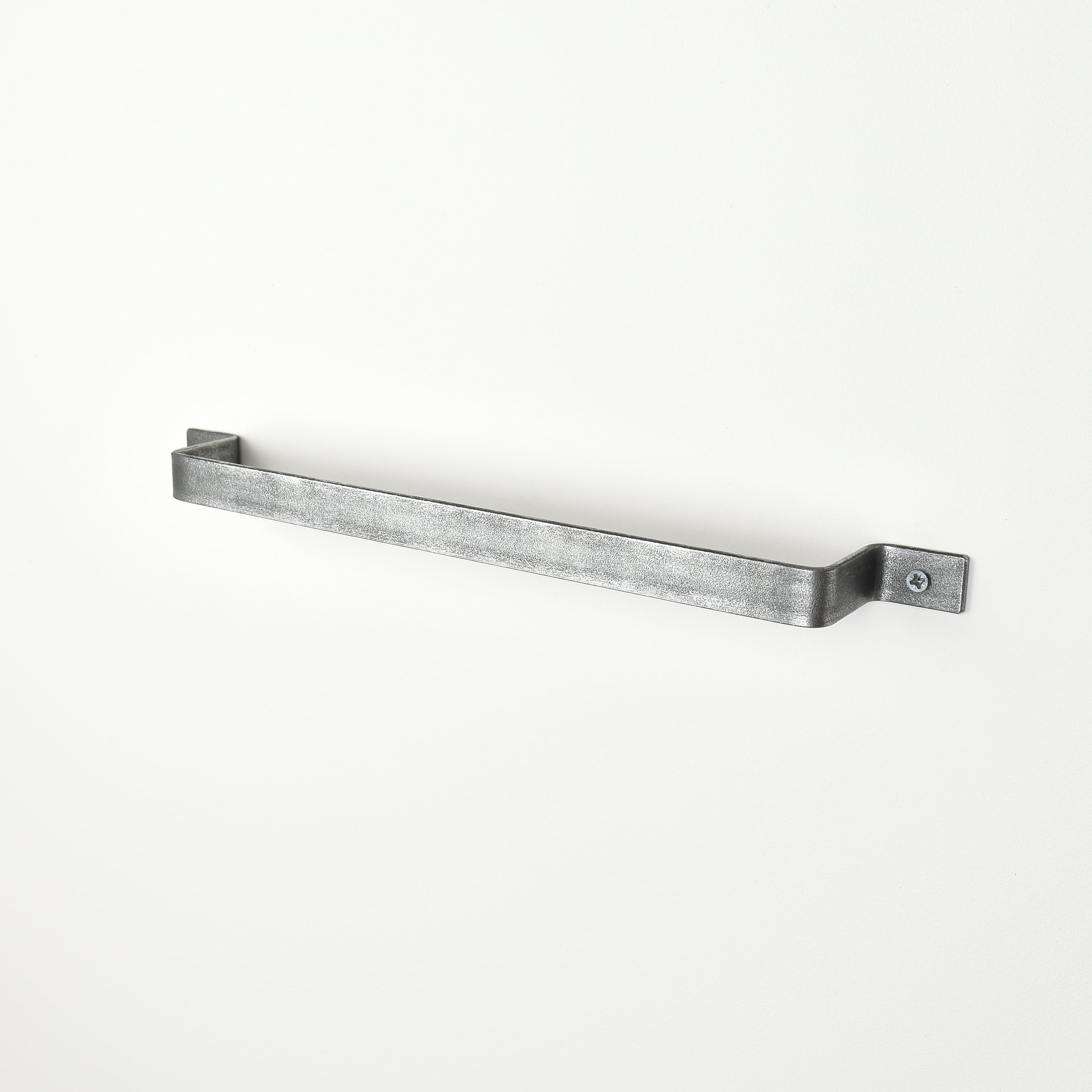 pewter metal towel rail for kitchens and bathroom