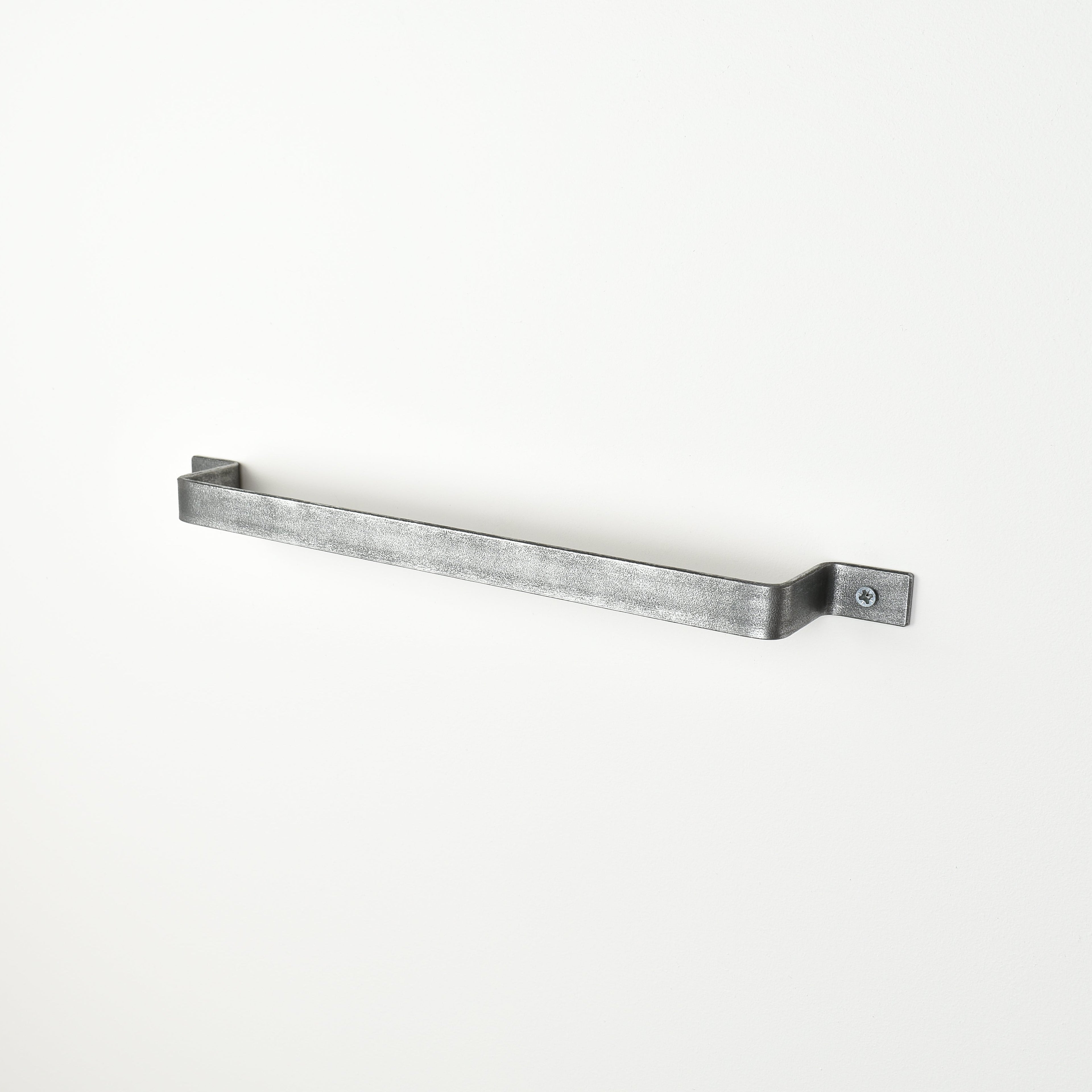 pewter metal towel rail for kitchens and bathroom