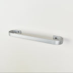 rounded edge silver metal towel rail for kitchen and bathroom