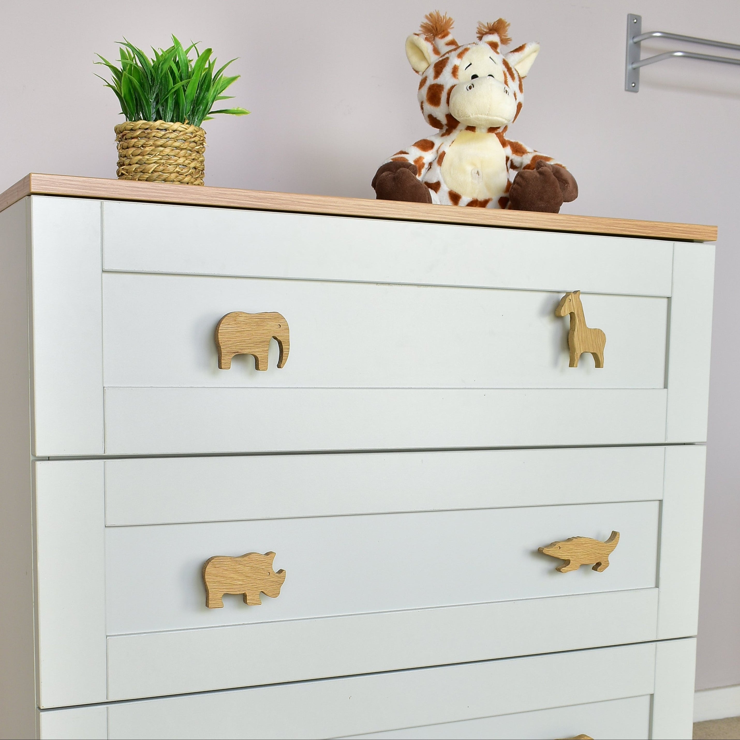 Safari Animal Drawer Knobs - Kids Drawer Pull Handles