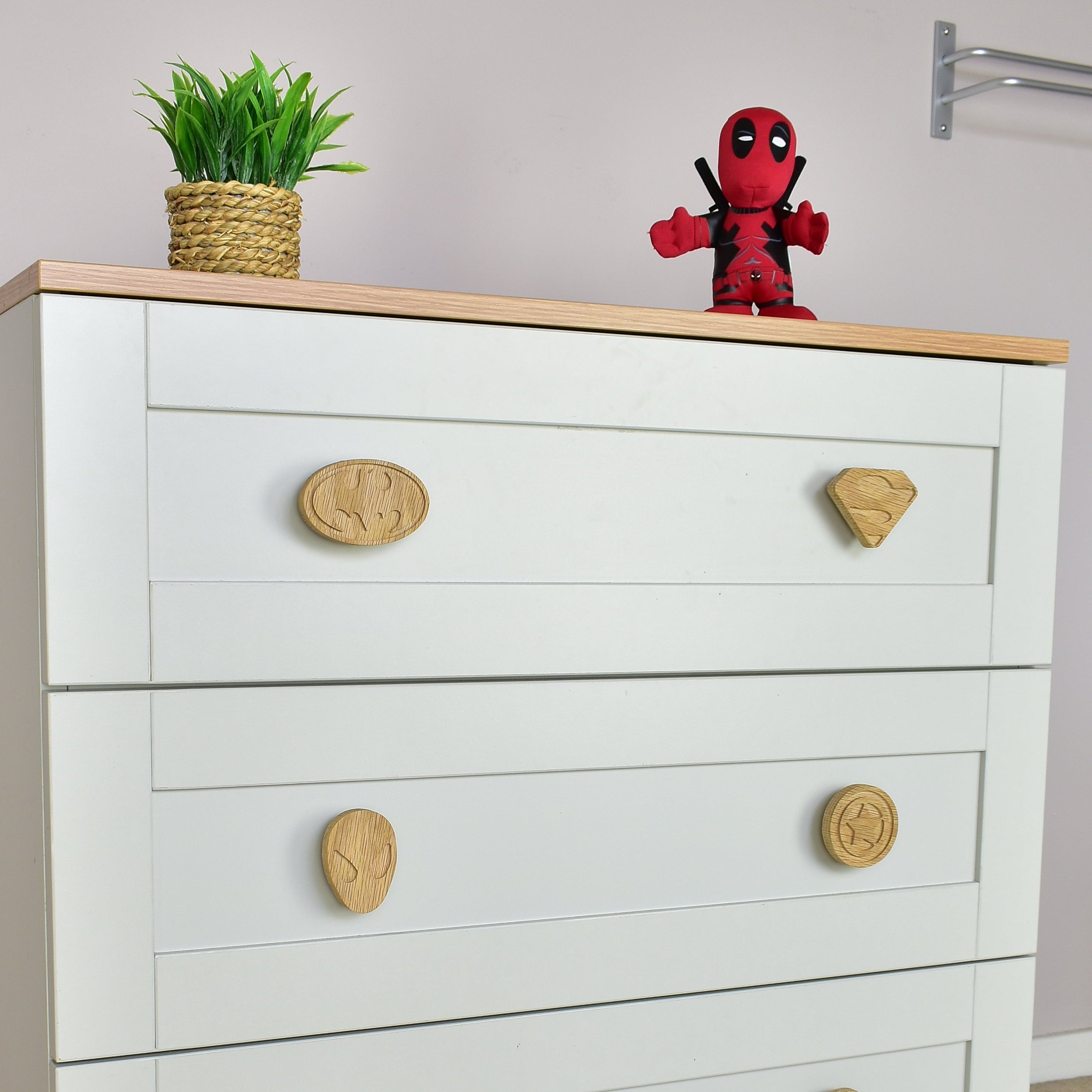 Superhero Drawer Knobs Kids Drawer Pull Handles